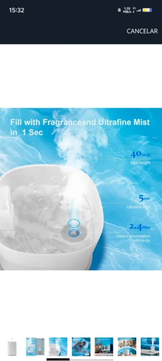 Difusor Aromaterapia Aceites Esenciales