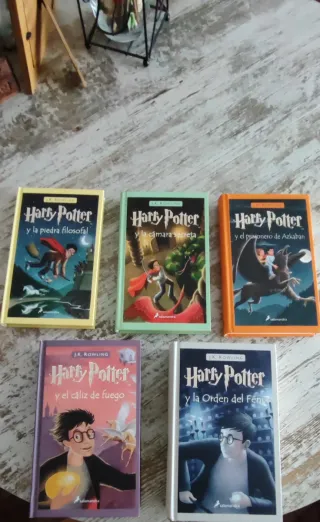 Colección 5 libros Harry Potter