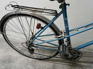 Bicicleta azul vintage