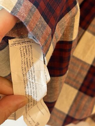 Vestido cuadros niña Mango. 8 años/ 128cm