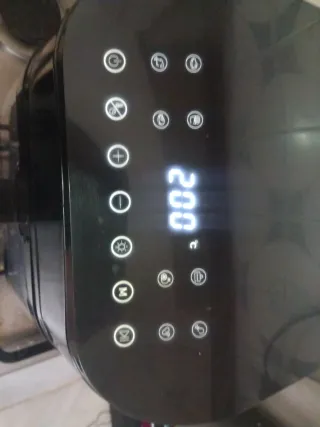 Freidora de aire negra