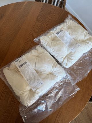 Cojines IKEA KUDDARNA blancos - Nuevos