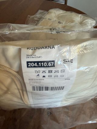 Cojines IKEA KUDDARNA blancos - Nuevos