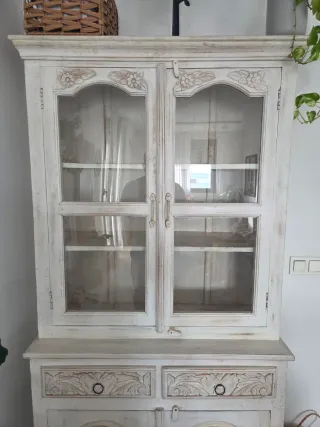 Mueble Vitrina Katatori Madera y Cristal