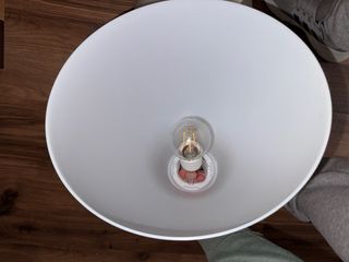 Lámpara de techo blanca de plástico