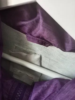 Cortavientos Morado y Verde Talla L. Vintage