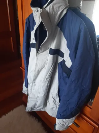 Chaqueta Columbia Hombre Talla M Beige/Azul