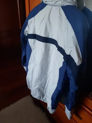 Chaqueta Columbia Hombre Talla M Beige/Azul