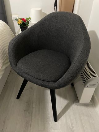 Sillón gris tela Ikea