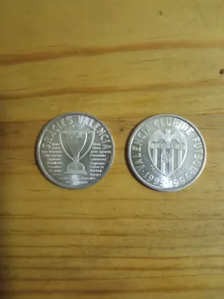 Monedas Plata Valencia CF 1995-1996