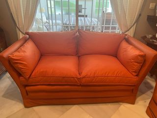 Sofá de 2 plazas naranja