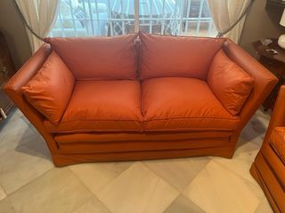 Sofá de 2 plazas naranja