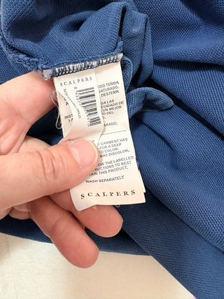 Polo Scalpers manga corta azul