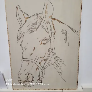 Artesanía en madera caballo