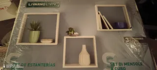 Estanterías Cubo Livarno Living Blancas x3