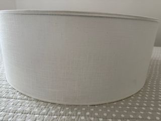 Lámpara de techo lino blanco 50cm