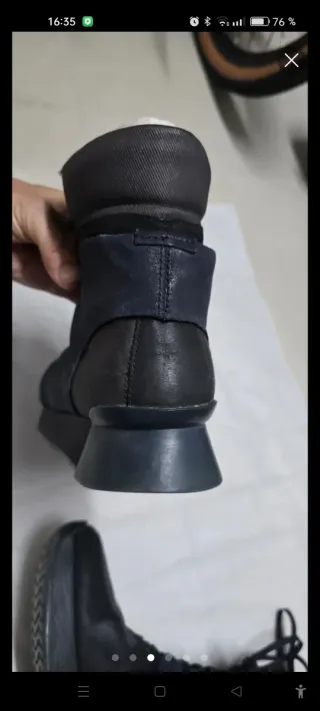 Botas Camper Talla 40 Negro/Azul