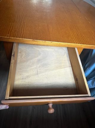 Mesa de comedor extensible de madera