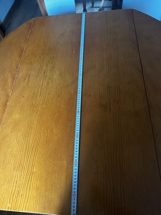 Mesa de comedor extensible de madera