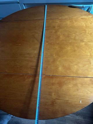 Mesa de comedor extensible de madera