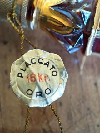 Bottiglia profumo Linetti vetro di  Murano tagliac