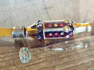 Bottiglia profumo Linetti vetro di  Murano tagliac