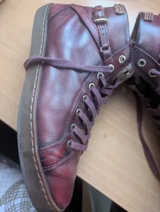 Botines Pikolinos granates de piel