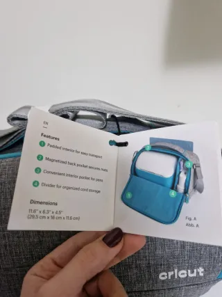 Custodia Cricut Joy in tessuto