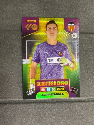 Cromo Panini Adrenalyn Agirrezabala Guante de Oro