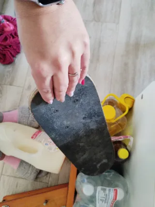 Mini monopatín negro