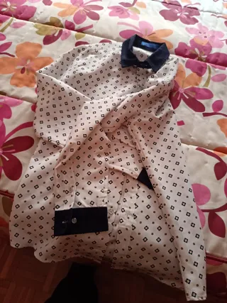 Camisa de caballero estampada