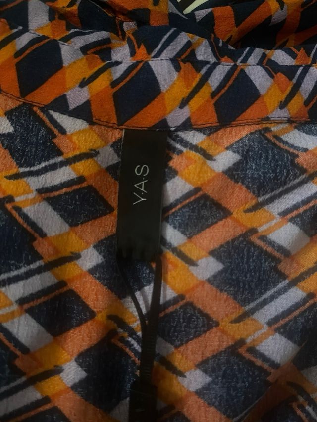 Vestido largo estampado Yas