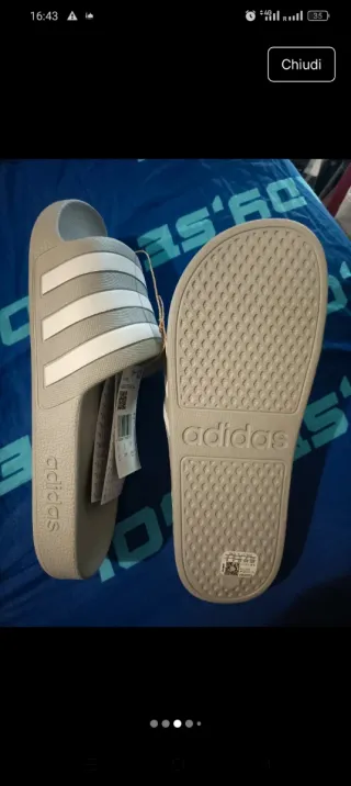 Ciabatte Adidas Adilette Aqua Taglia 42