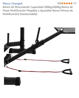 Banco de pesas multifunción, desmontable