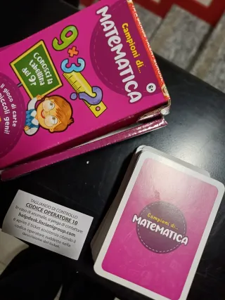 Carte Campioni di Matematica Lisciani