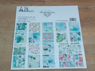 Pack papeles scrapbooking ABstudio Love on top