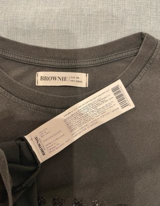 Camiseta Brownie con pedrería Talla XS