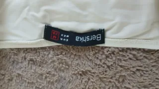 Top bandeau azul y amarillo