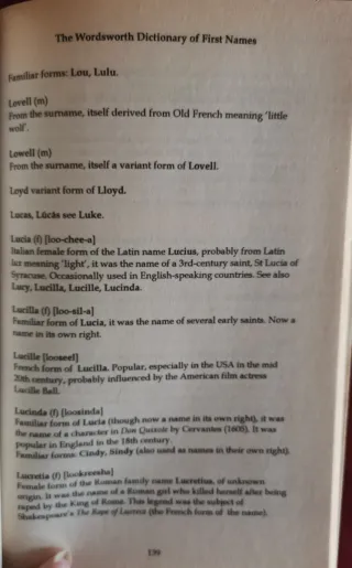 The Wordsworth Dictionary of First Names