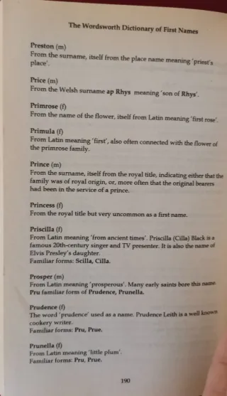 The Wordsworth Dictionary of First Names