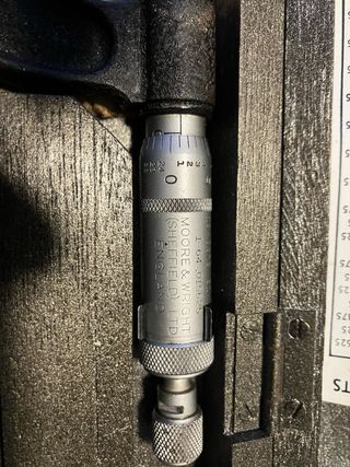 Micrómetro Moore & Wright Sheffield