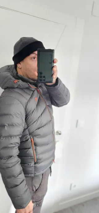 Abrigo plumas SoloClimb 800cuin 400g Gris