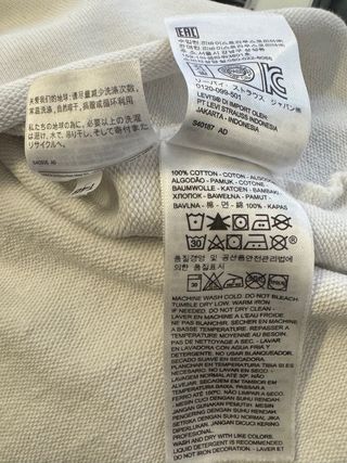 Felpa Levi's bianca crop