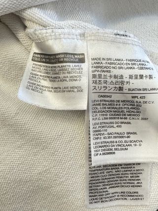 Felpa Levi's bianca crop