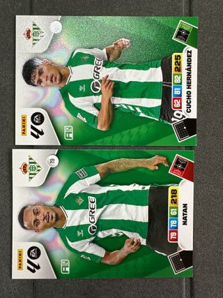 Cromo Adrenalyn 25-26 Natán y Cucho Hdez. Betis