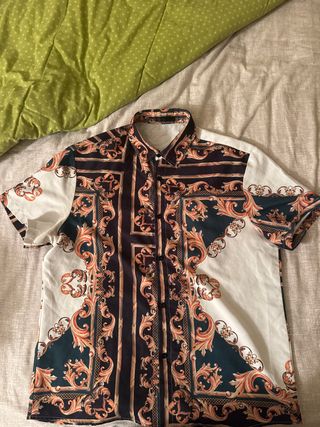 Camicia uomo manica corta fantasia