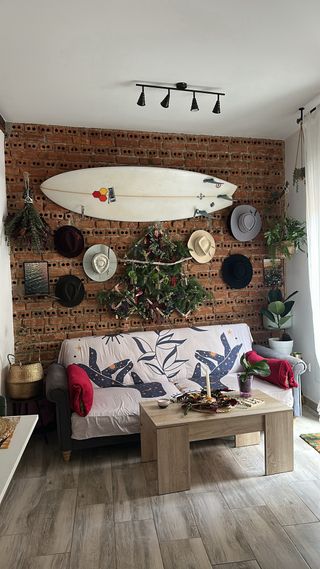 Sofá Cama Gris Tela