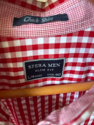 Camisa cuadros Sfera Talla L