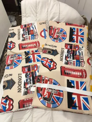 Conjunto de 2 cojines decorativos Londres