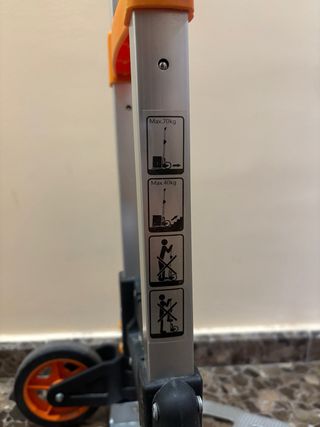 Carretilla Plegable Carga Naranja